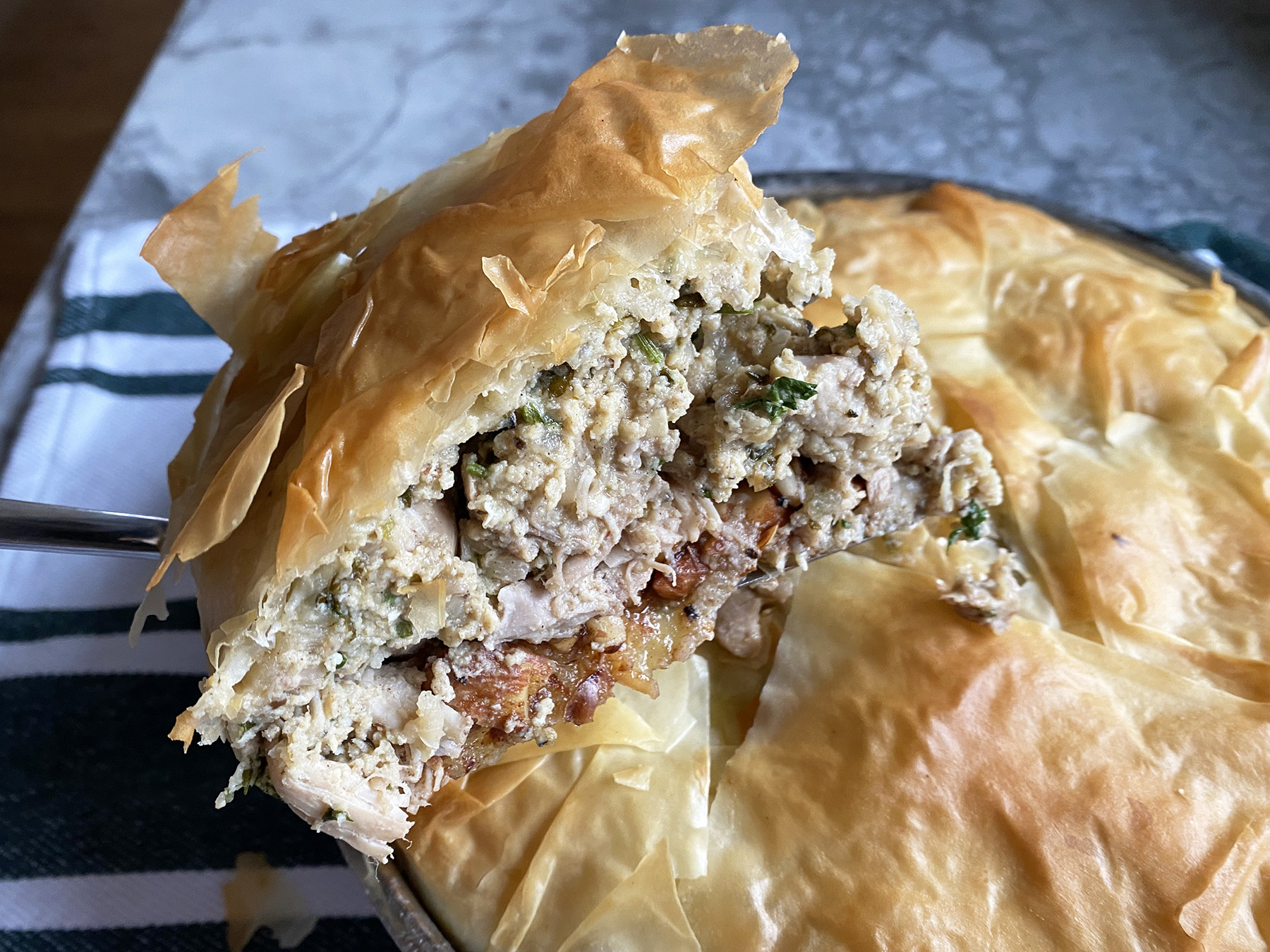 Moroccan Chicken Pie