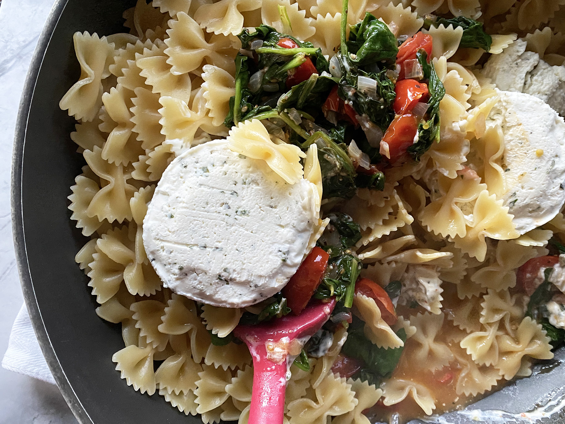 Boursin and Roasted Tomato Pasta