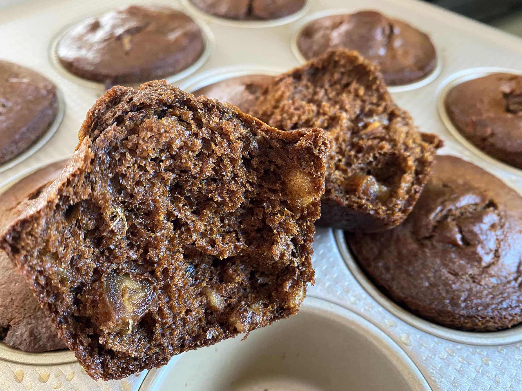 Walnut-Date Muffins