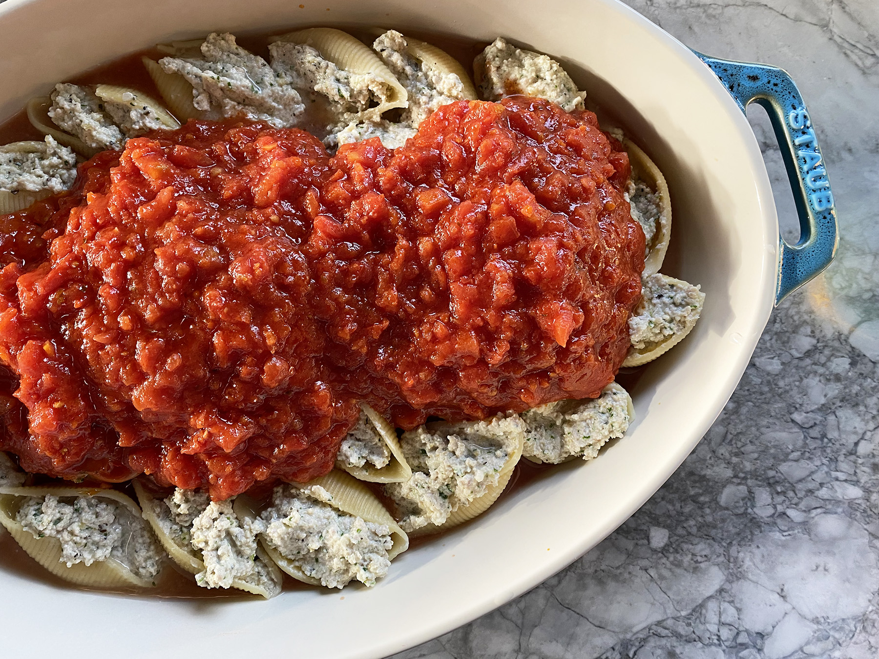 Turkey and Artichoke Stuffed Shells