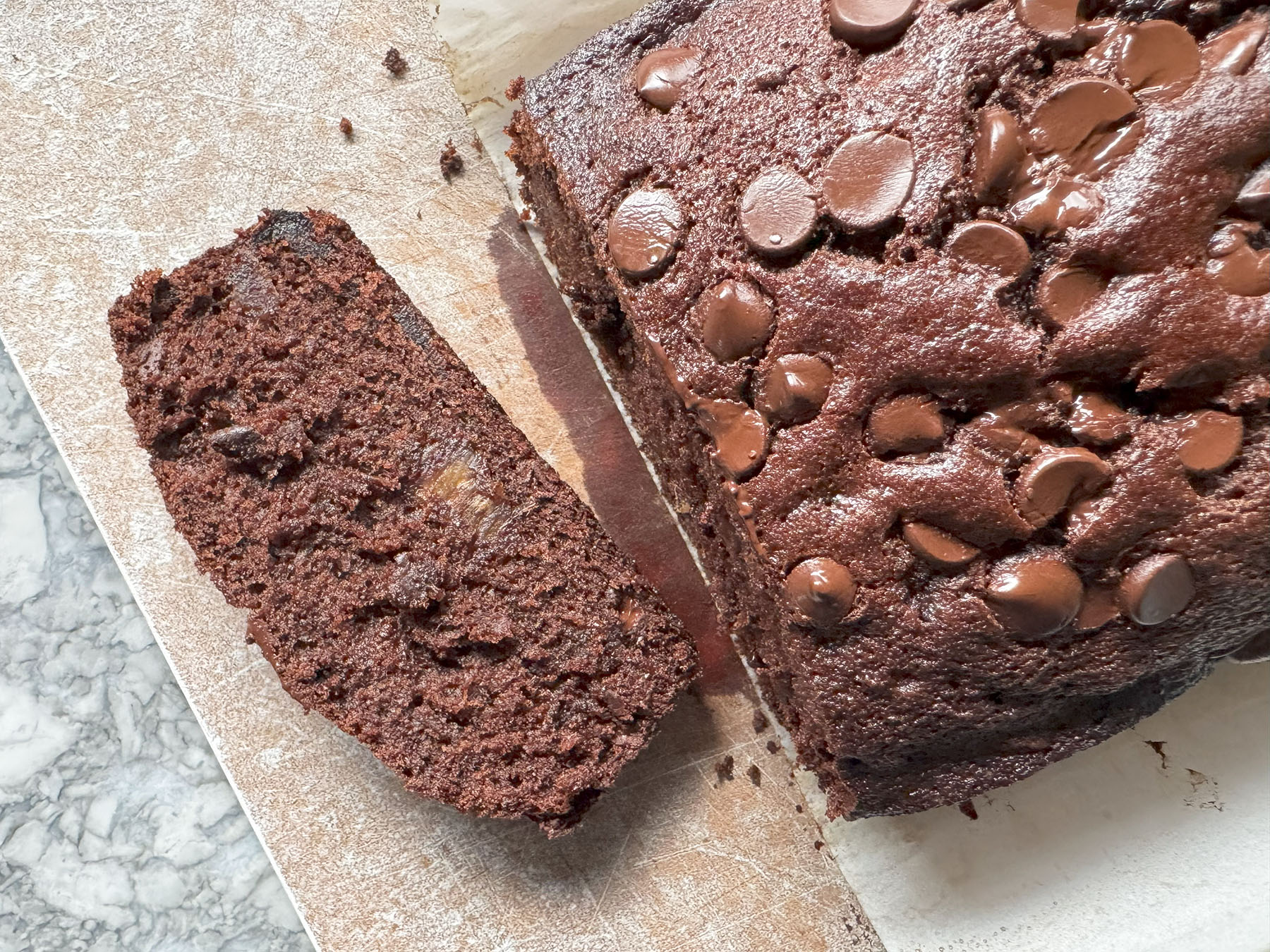 Dark Chocolate Date Loaf