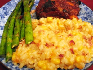 Bacon and Corn Risotto