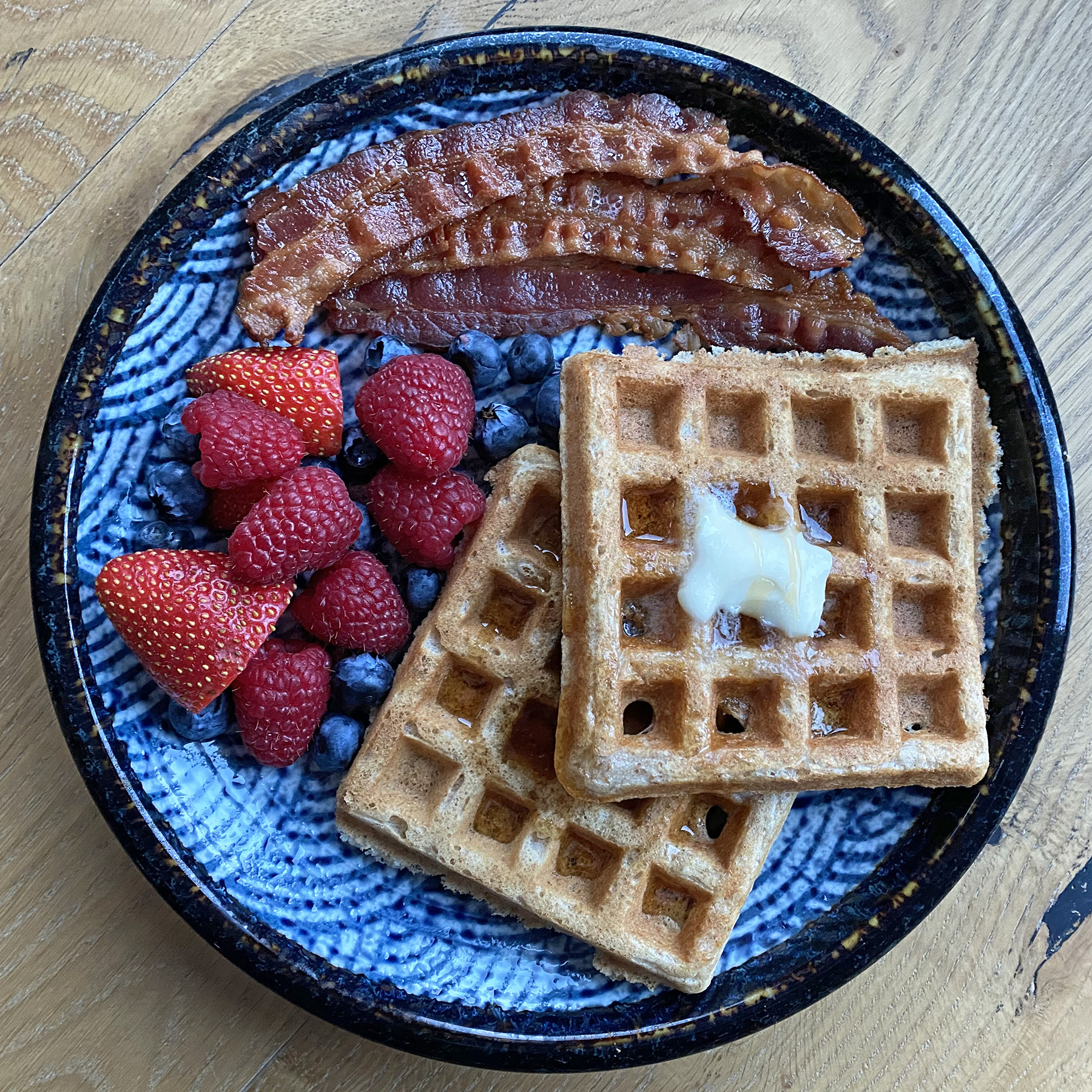 Maple Bran Waffles