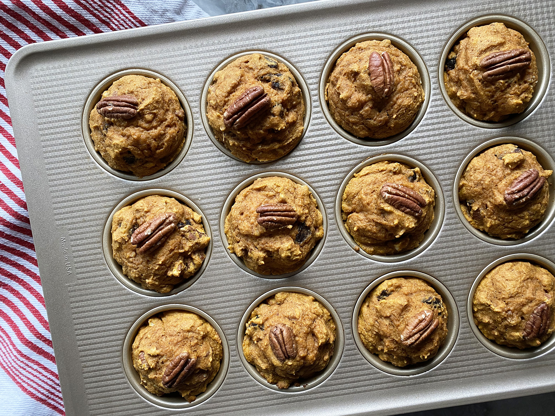 Pumpkin, Pecan and Date Muffins