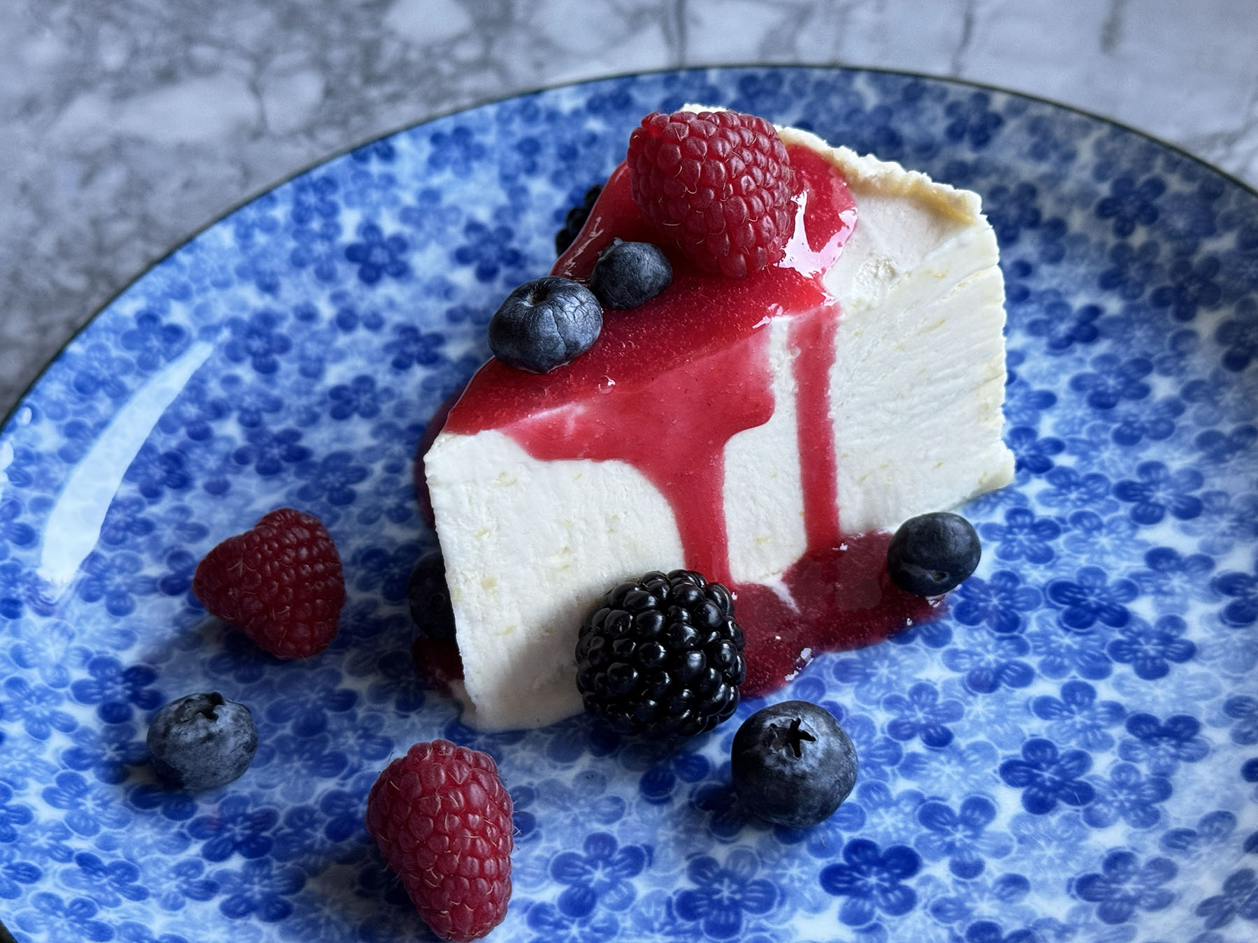 Deanna’s Frozen Lemon Mousse (with Raspberry Sauce)