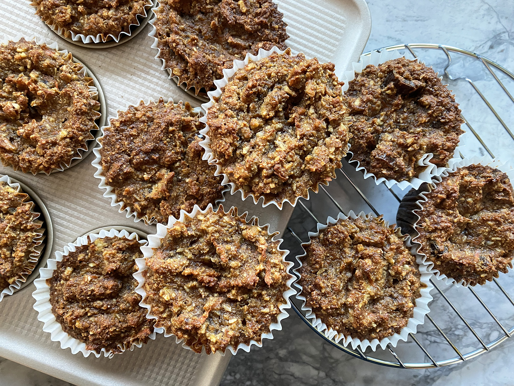 Carrot-Banana Almond Flour Muffins