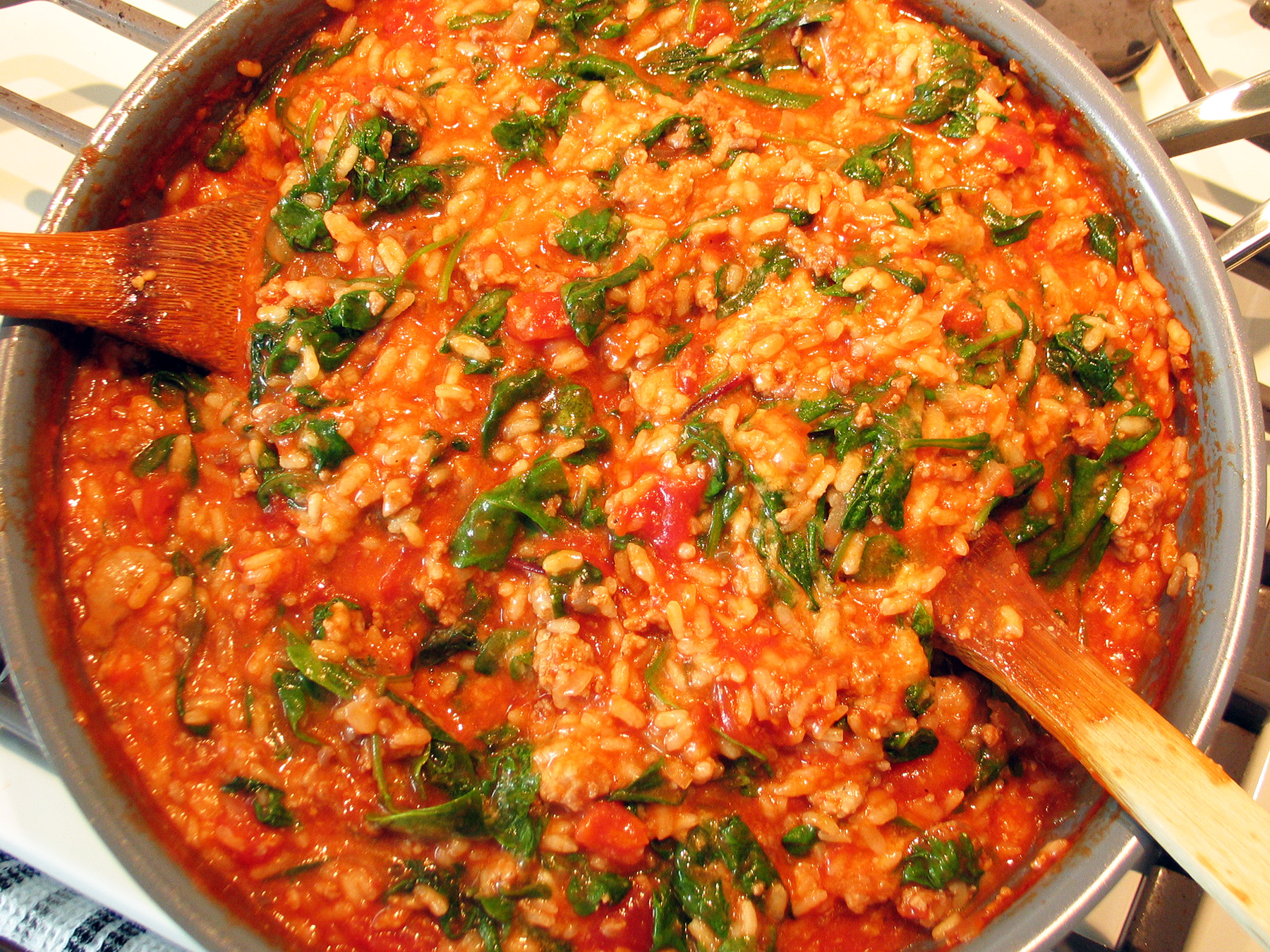 Tomato and Sausage Risotto