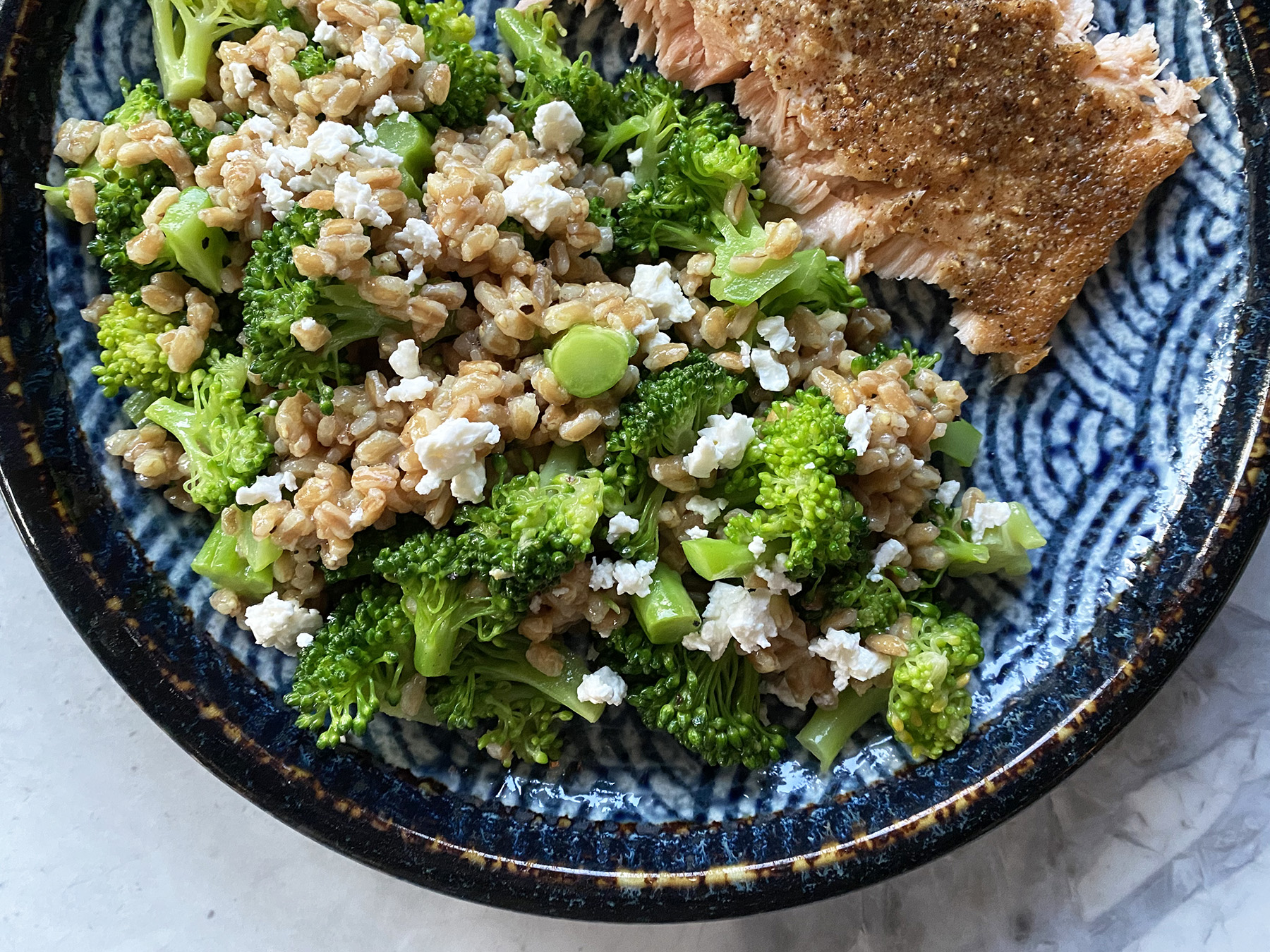 Broccoli Rubble Farro Salad