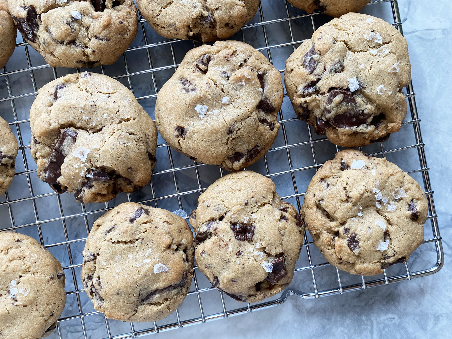 Salted Chocolate Chunk Cookies