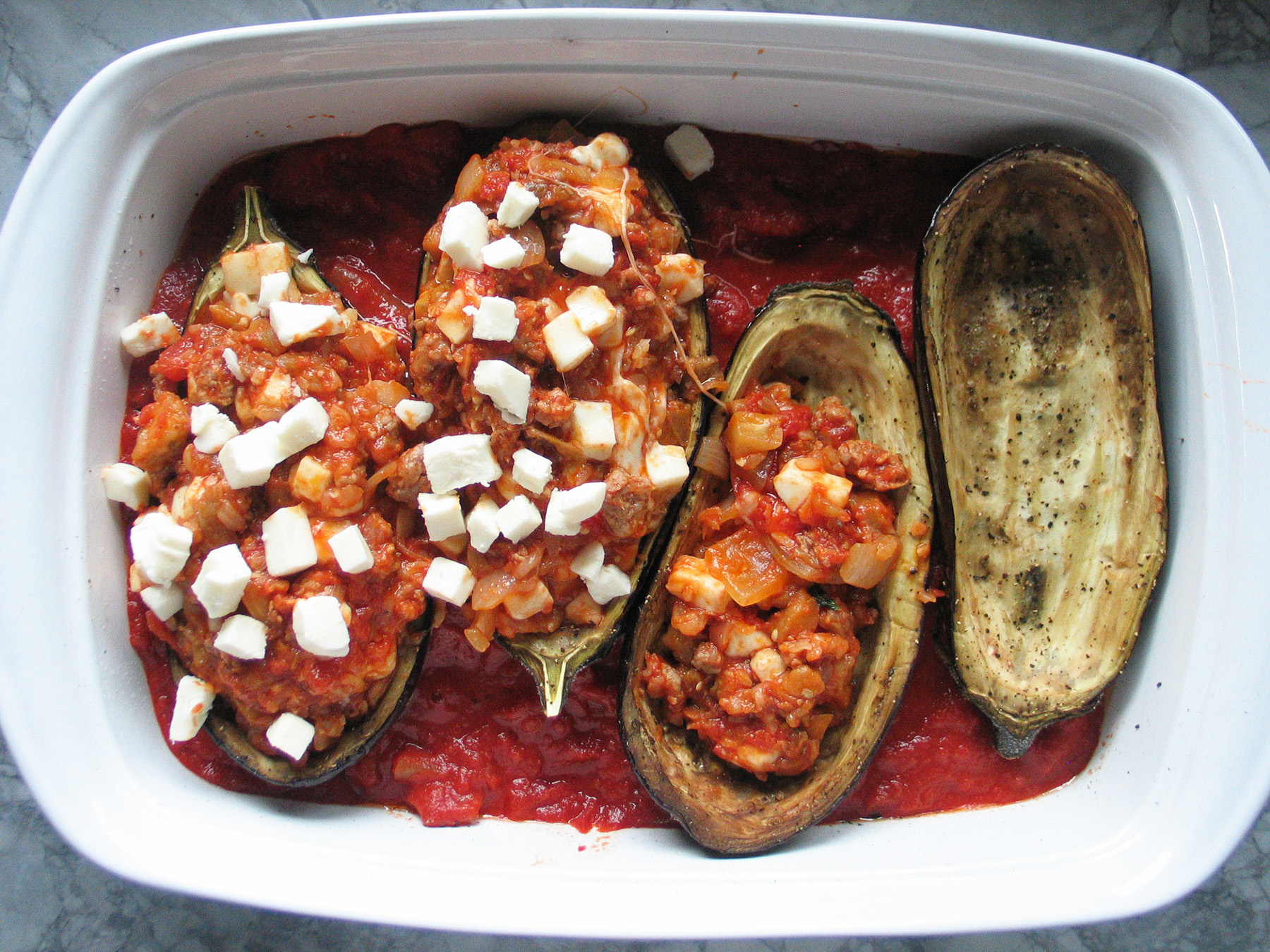 Stuffed Eggplant Parmesan