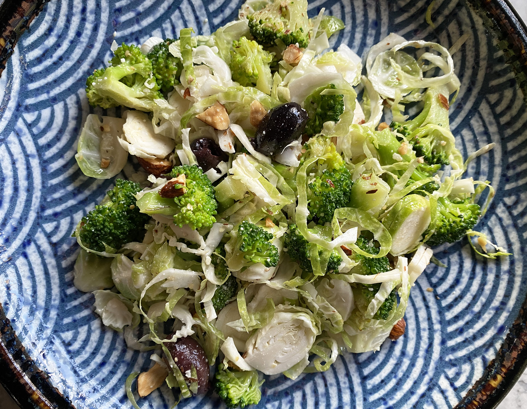 Broccoli and Brussels Sprouts Slaw