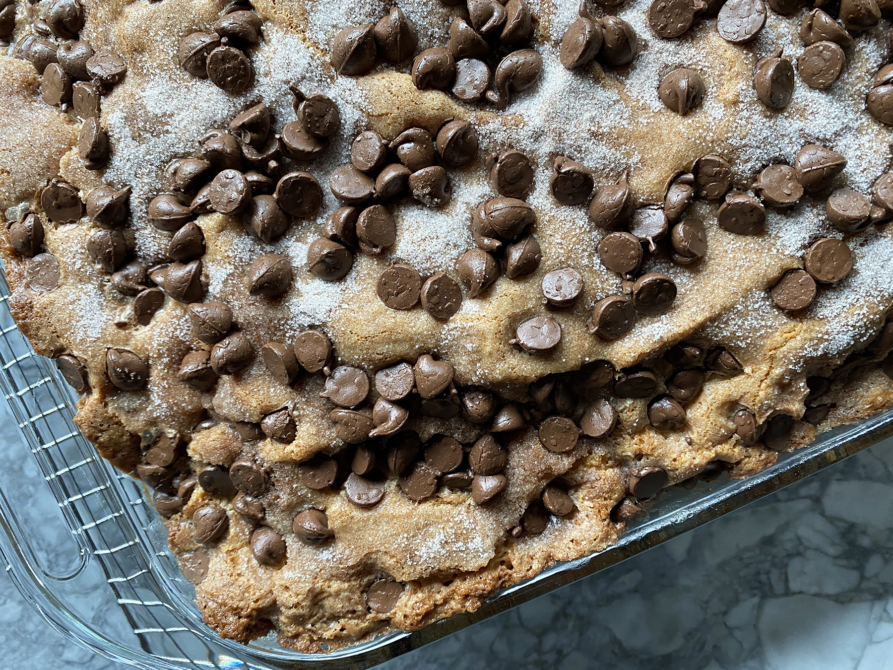 Chocolate Chip Sour Cream Coffee Cake