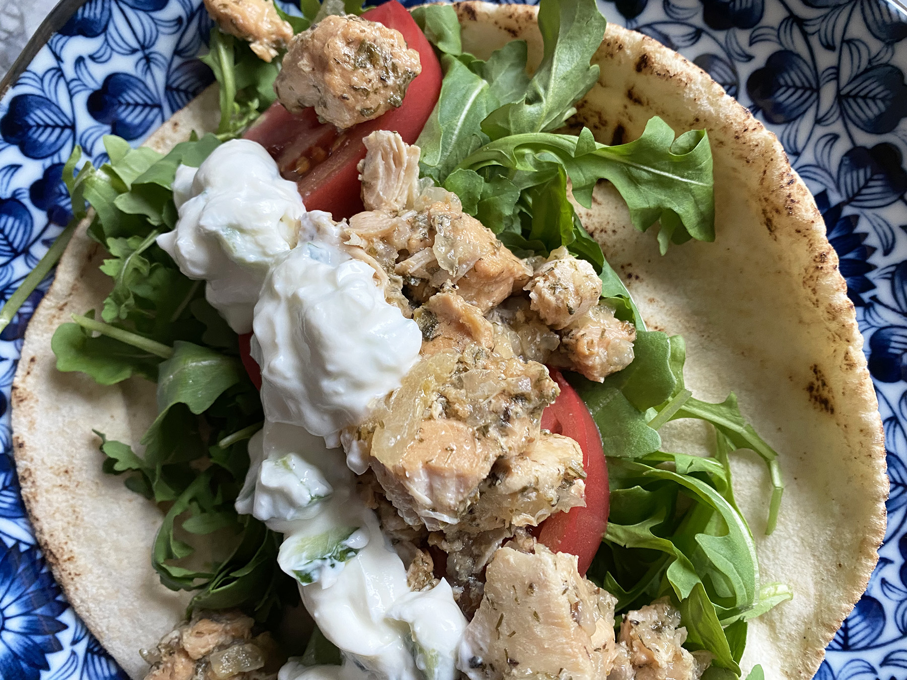 Greek Chicken Gyro (Slow Cooker)
