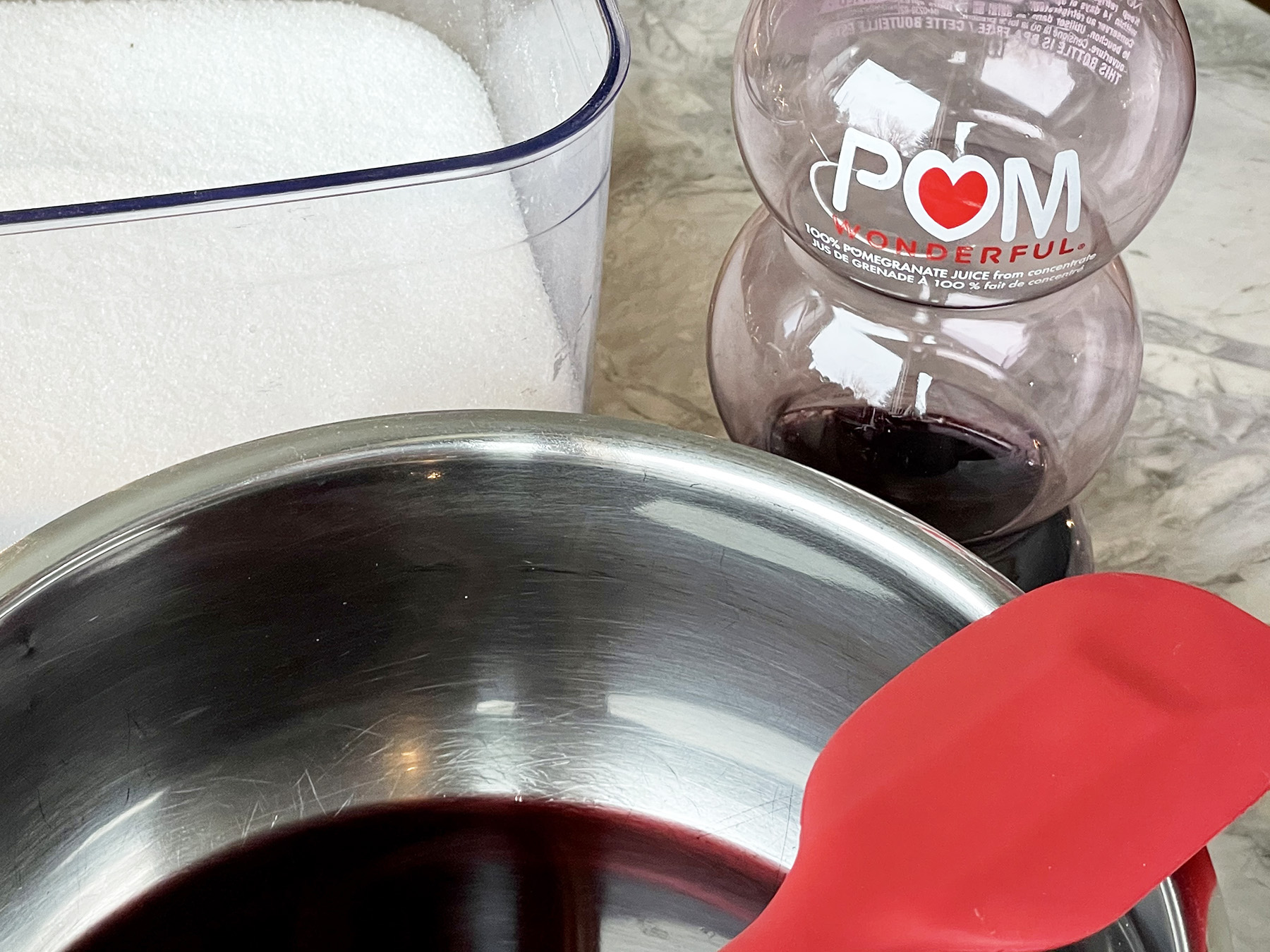 Grenadine Syrup (and Ginger Poms)