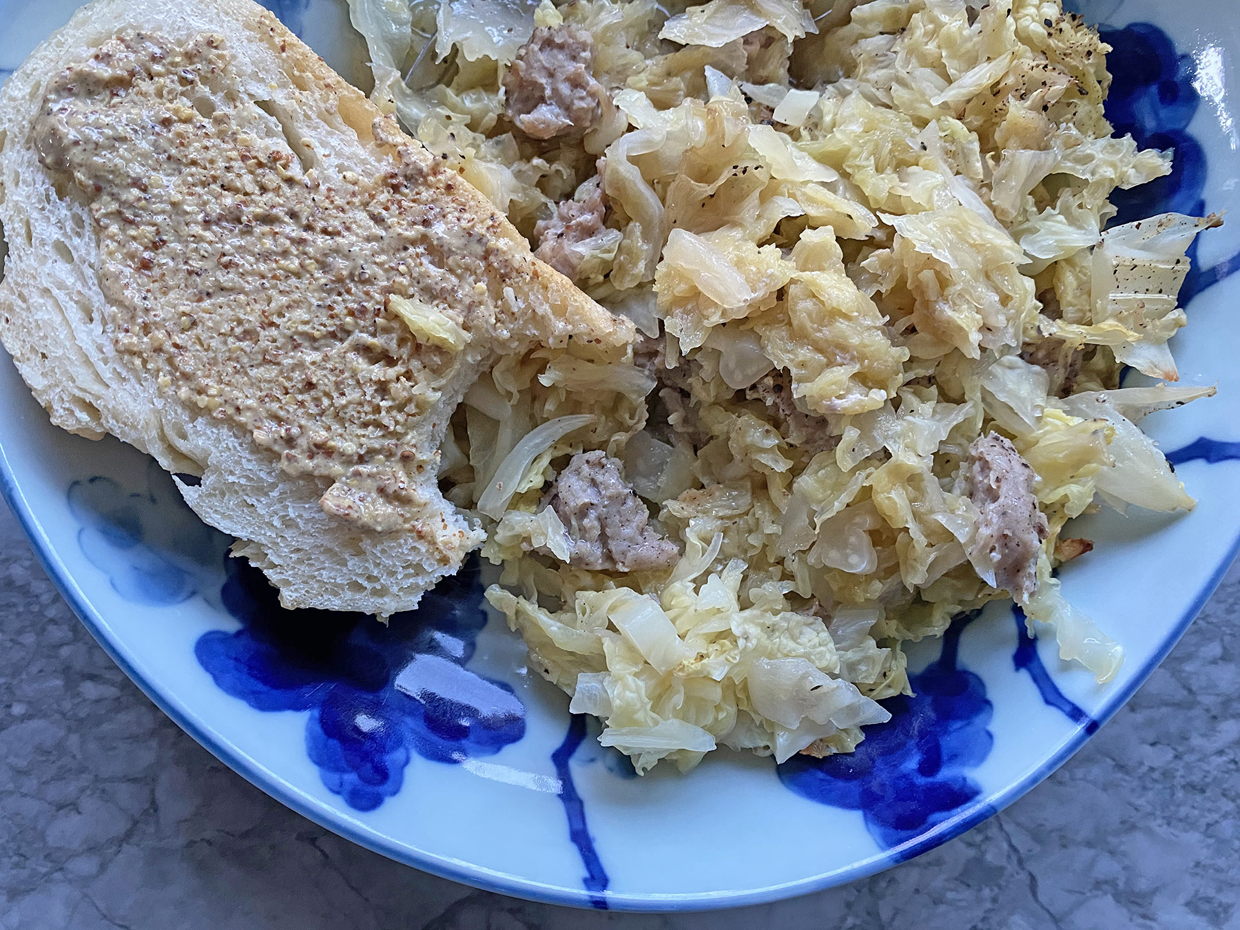 Cabbage and Sausage Casserole