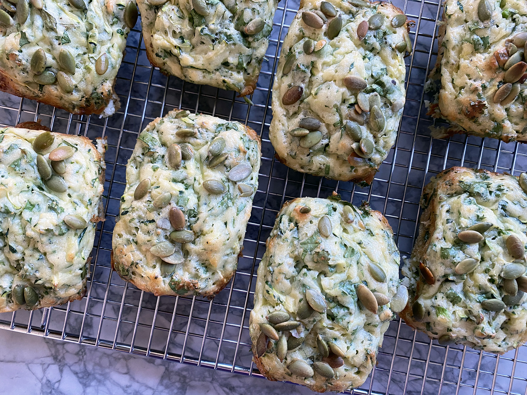 Herby Ricotta and Zucchini Muffins