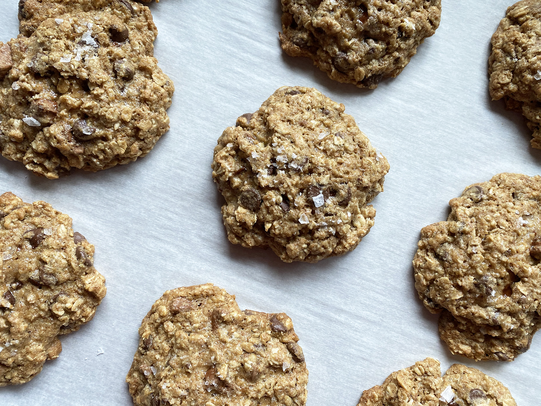 Whole Wheat Chocolate Oat Cookies