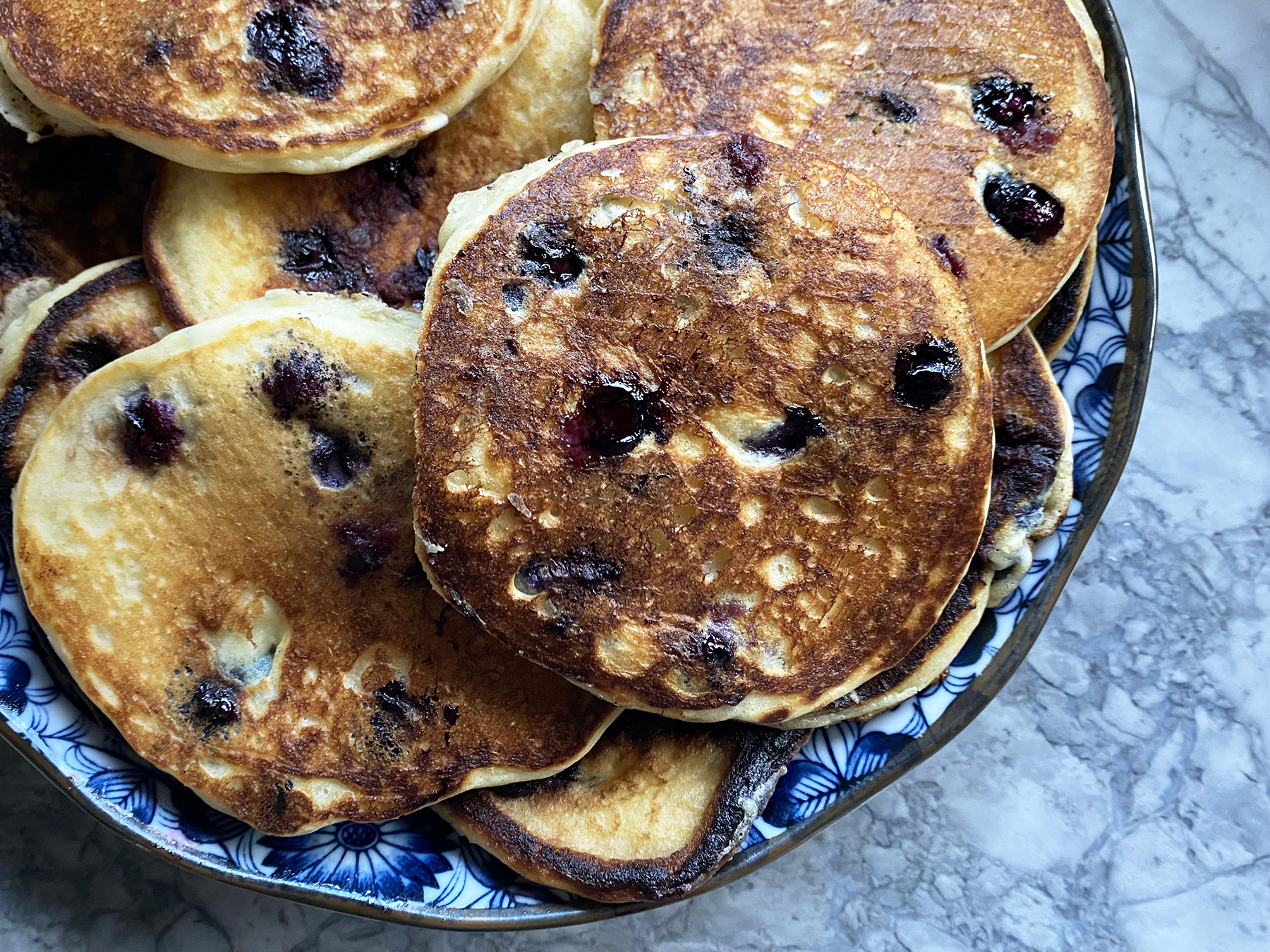 Blueberry Sour Cream Pancakes
