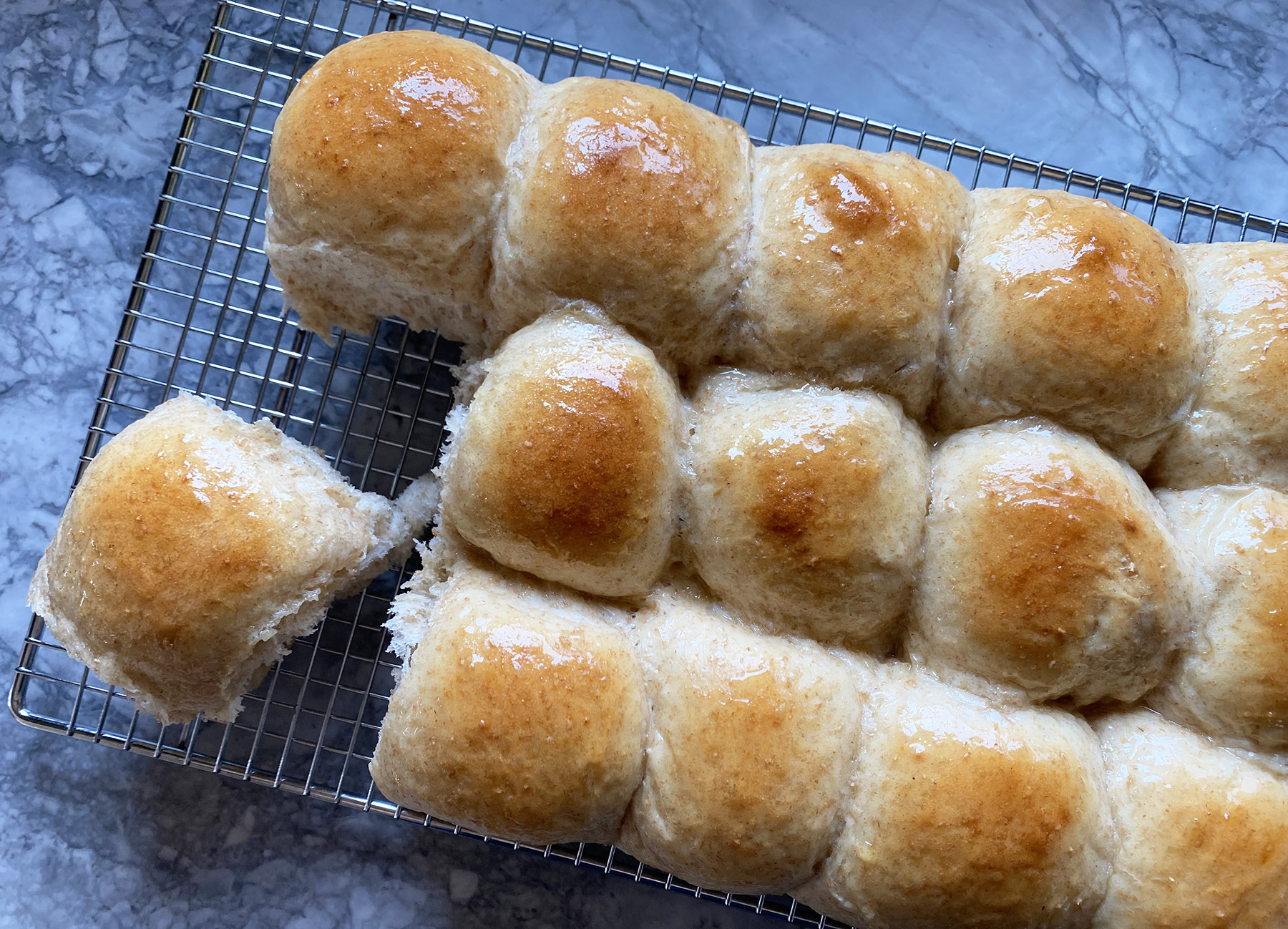 Honey-Wheat Dinner Rolls