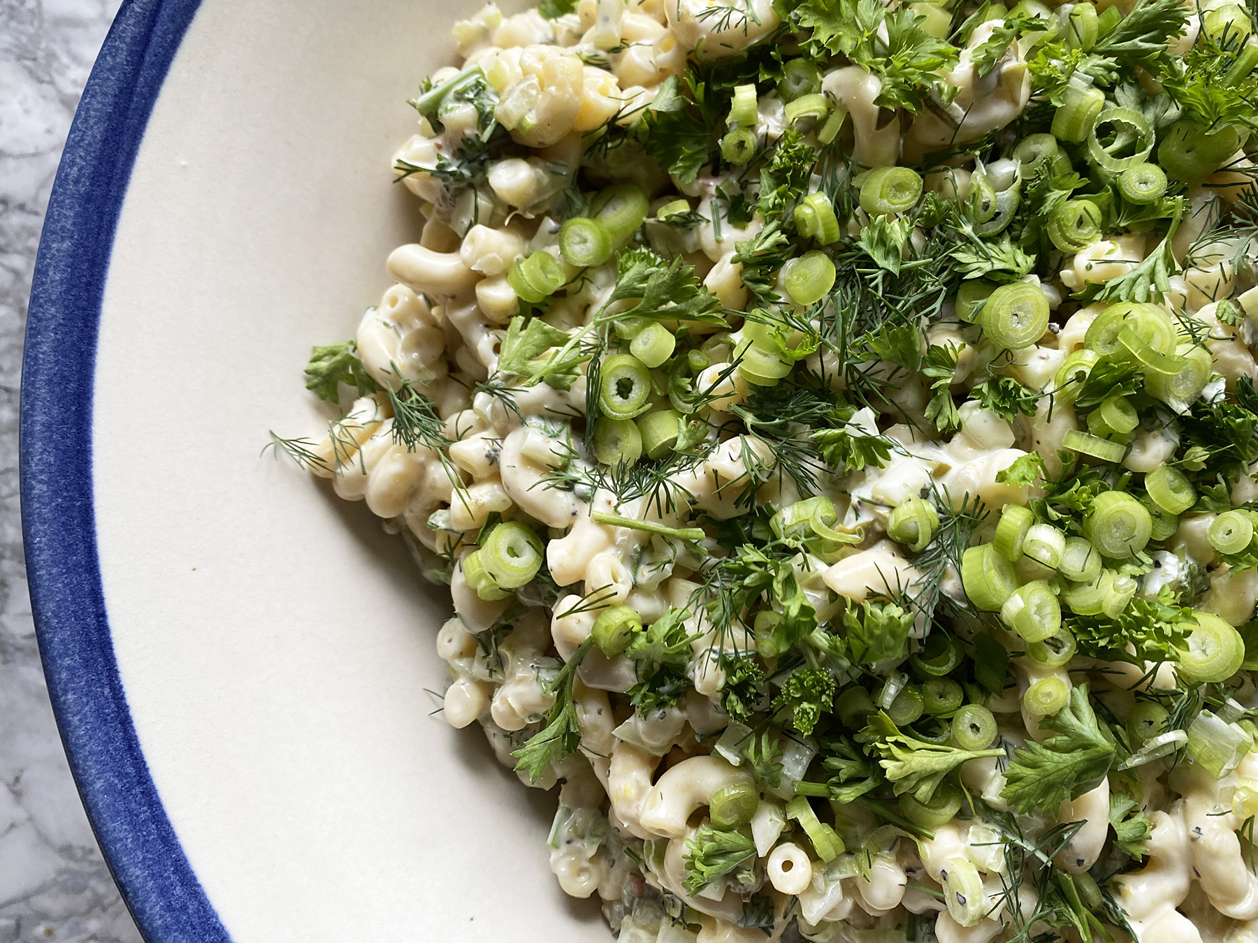 Macaroni Salad (with Lemon and Herbs)