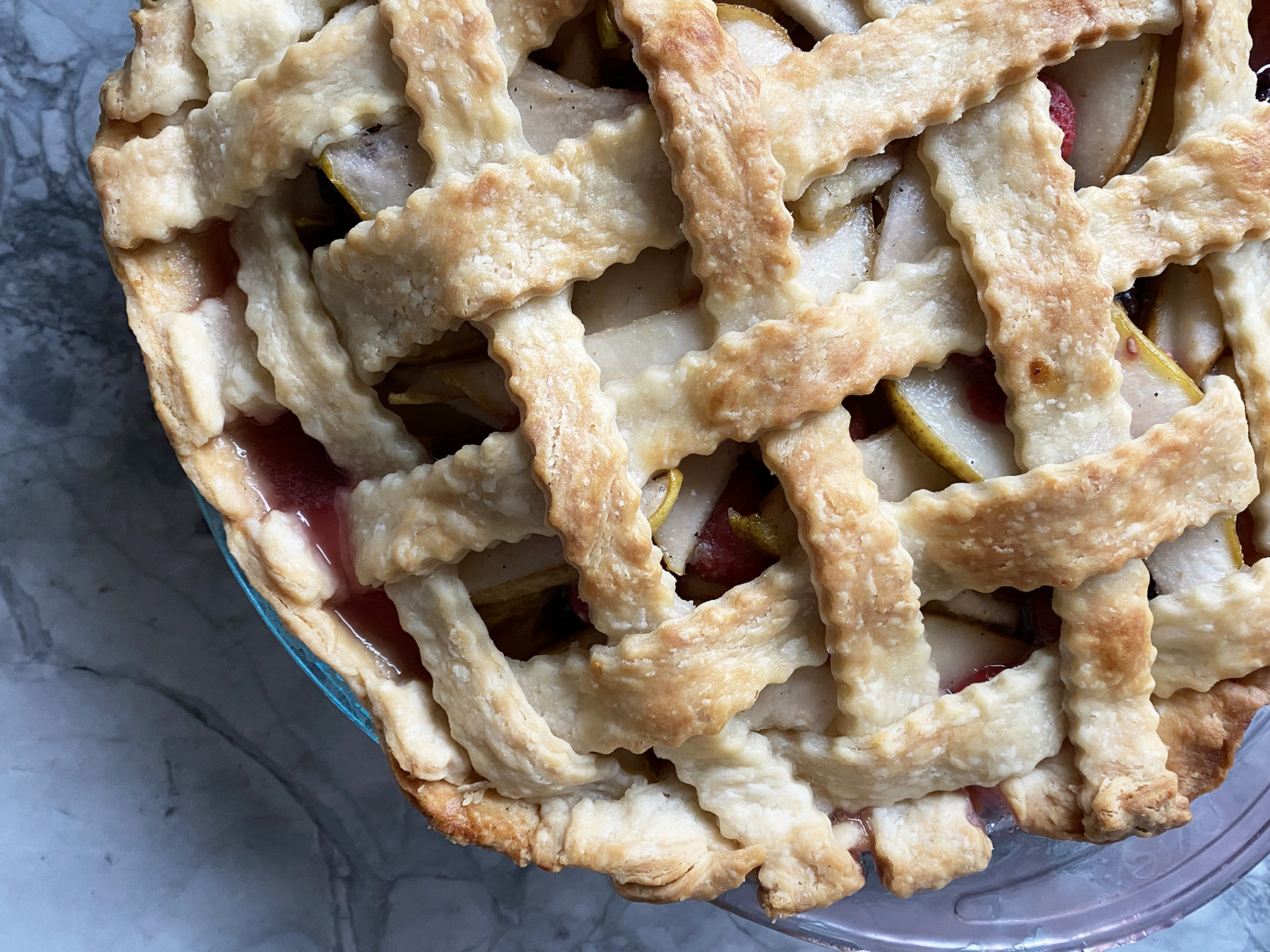 Pear and Berry Pie