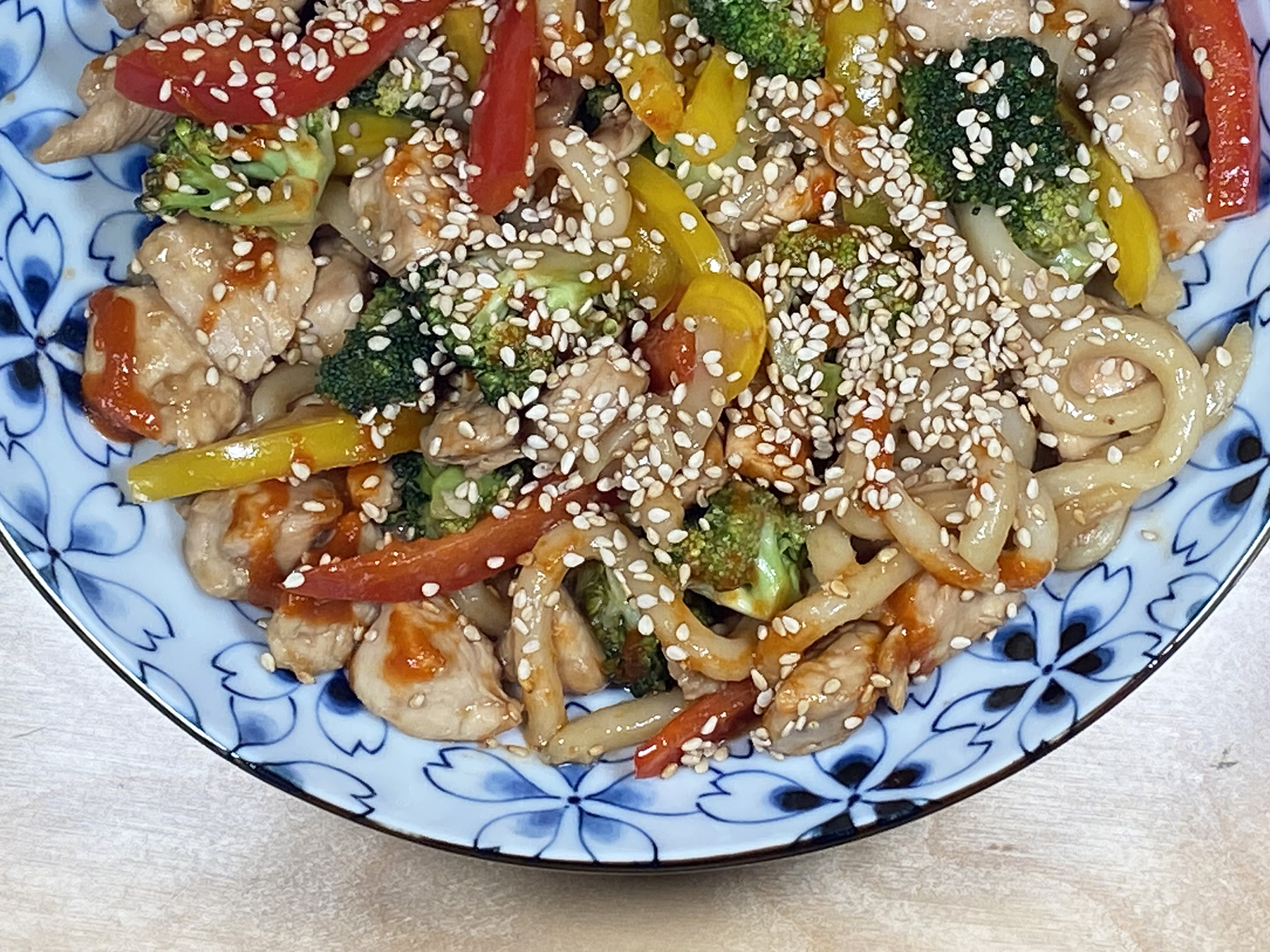 Chicken Udon Stir Fry