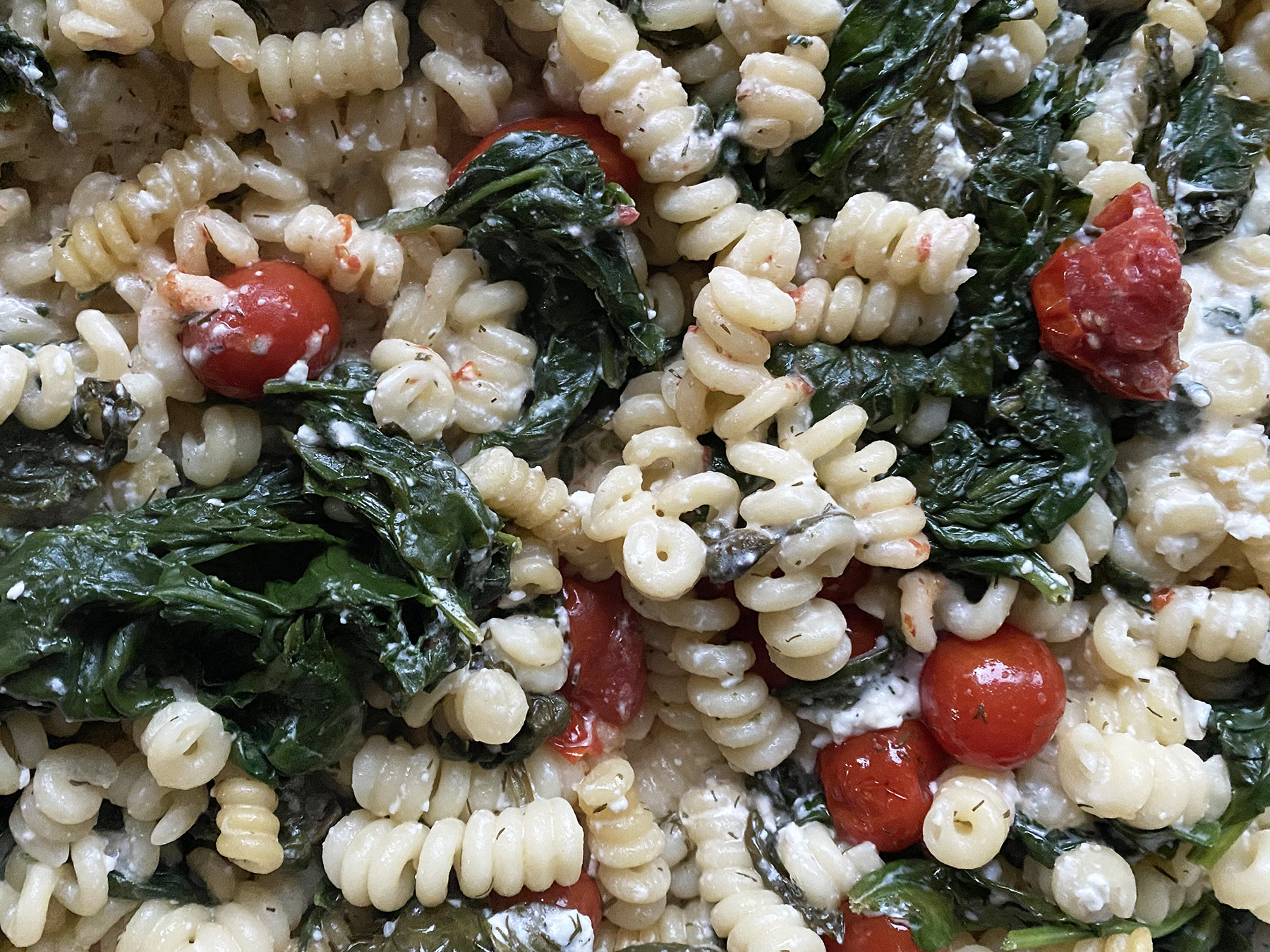 Baked Spinach and Feta Pasta