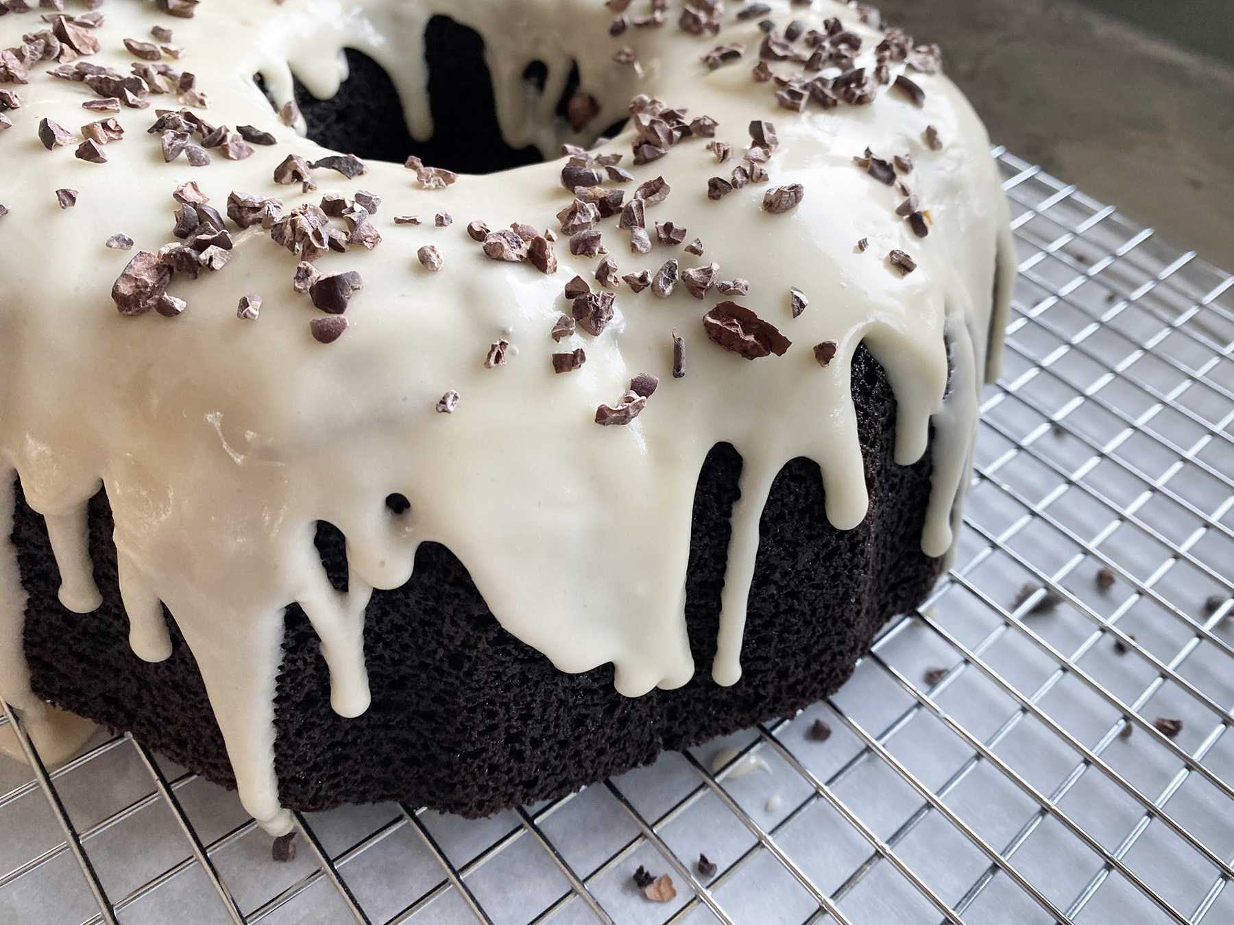 Dark Chocolate Stout Bundt (with Coffee Glaze)