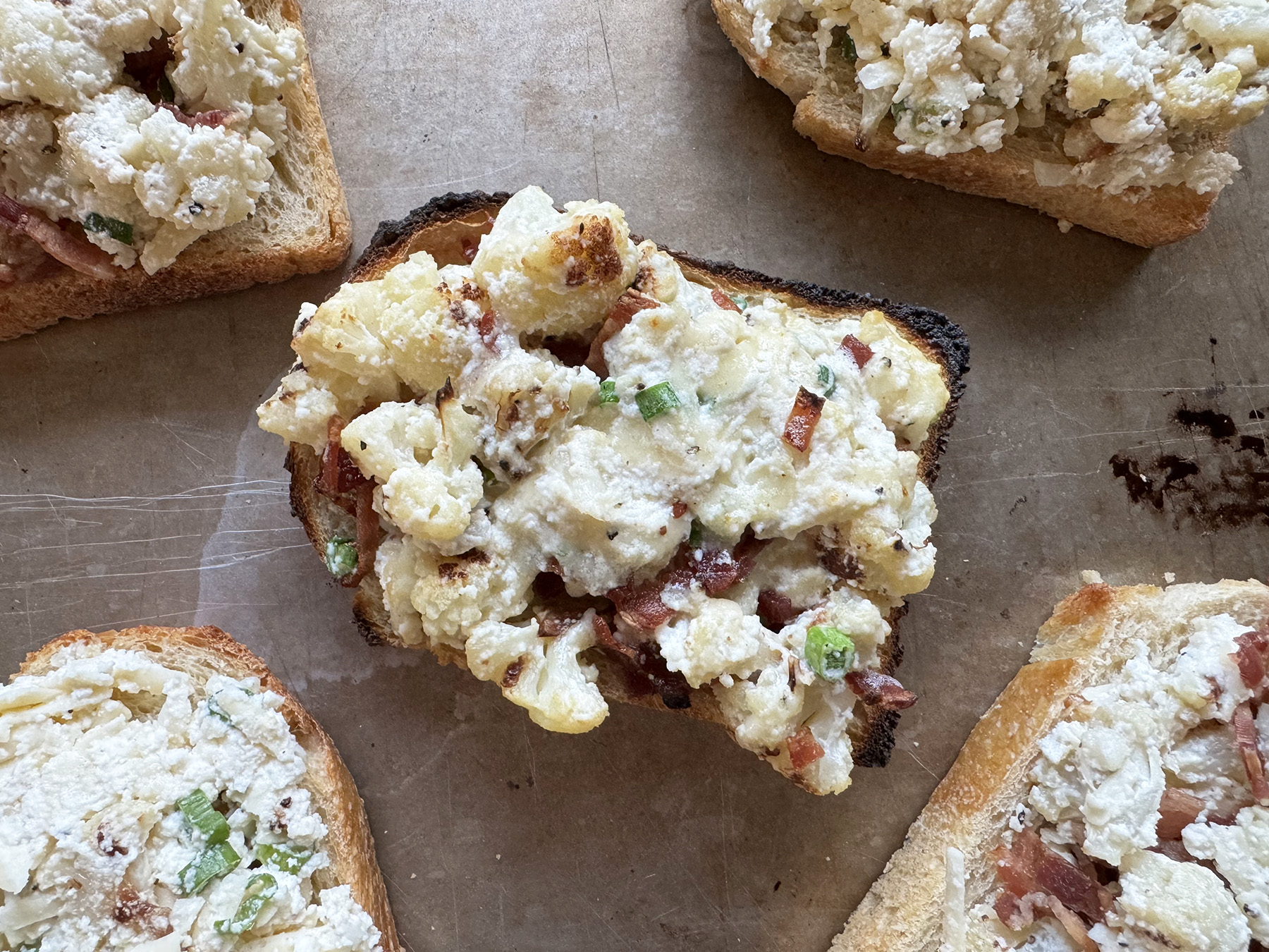 Cauliflower Toasts