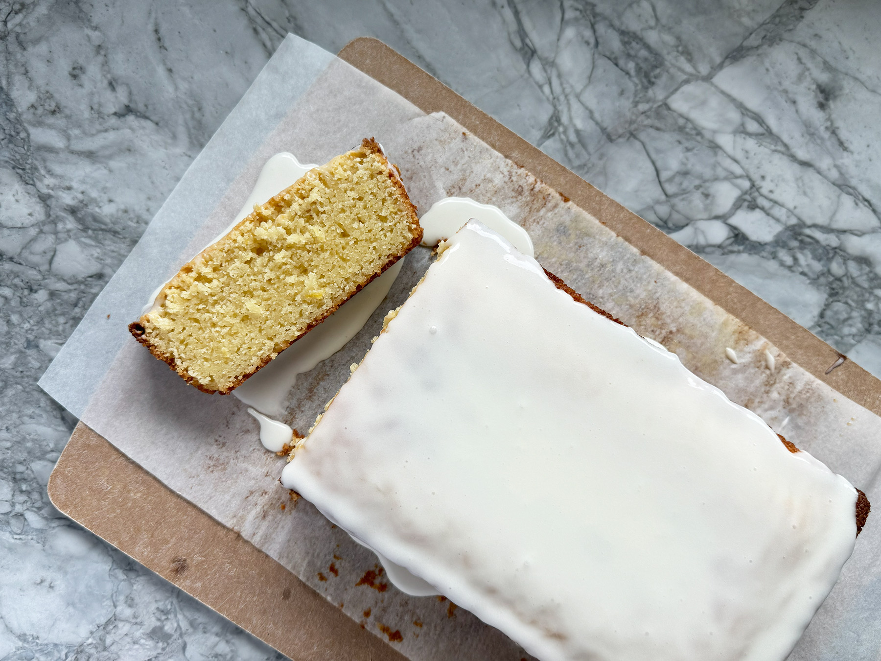 Iced Lemon Pound Cake