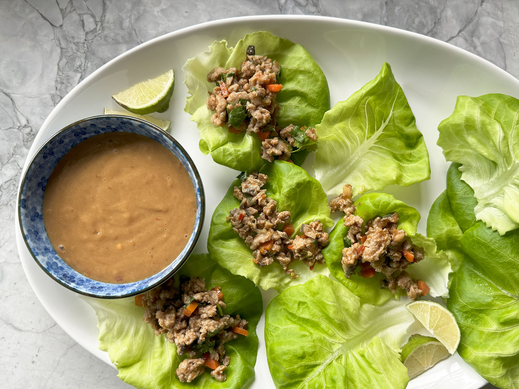 SunButter Chicken Lettuce Wraps