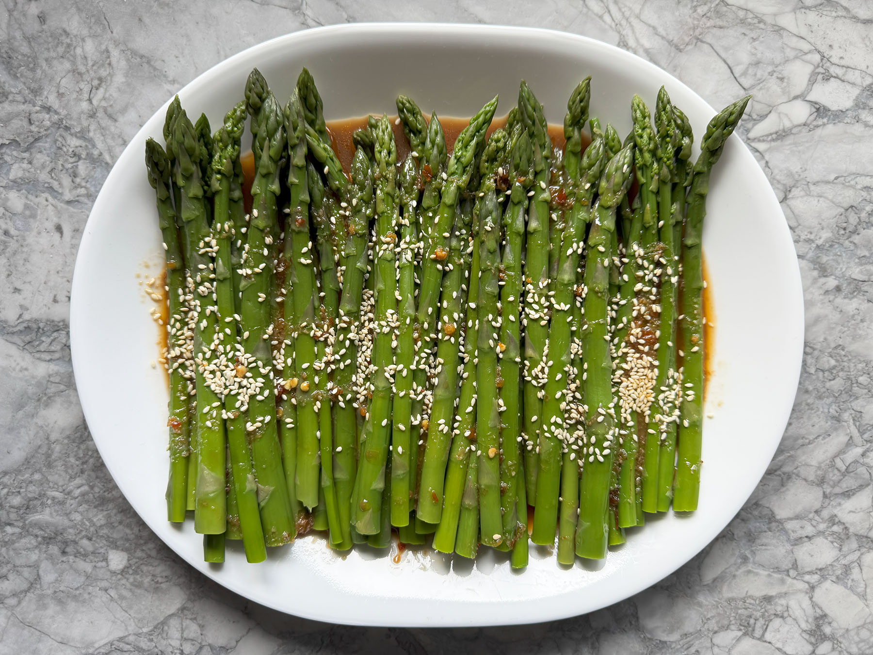 Asparagus Salad (with Sesame and Ginger)