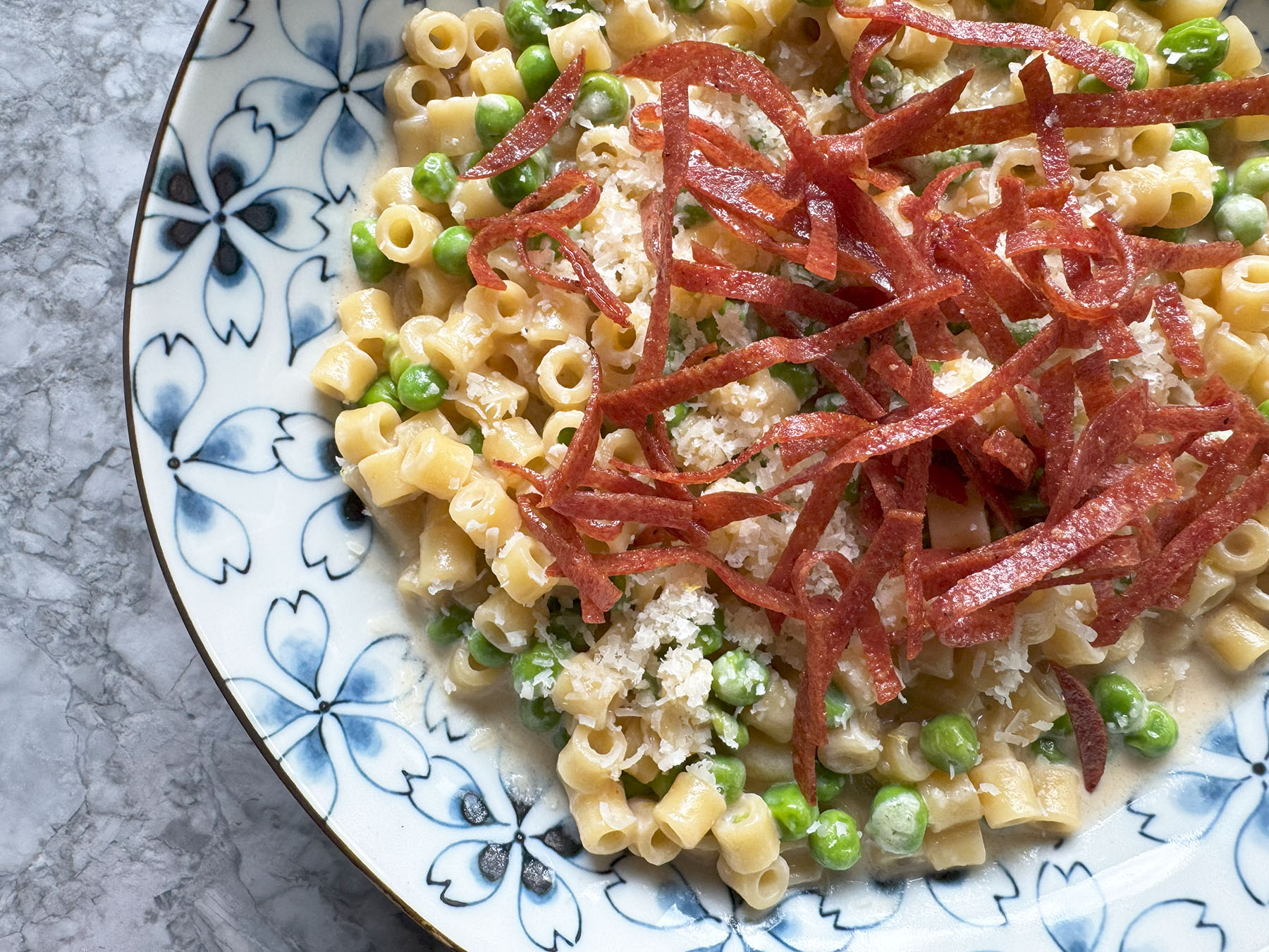 Pasta and Peas (and Salami)