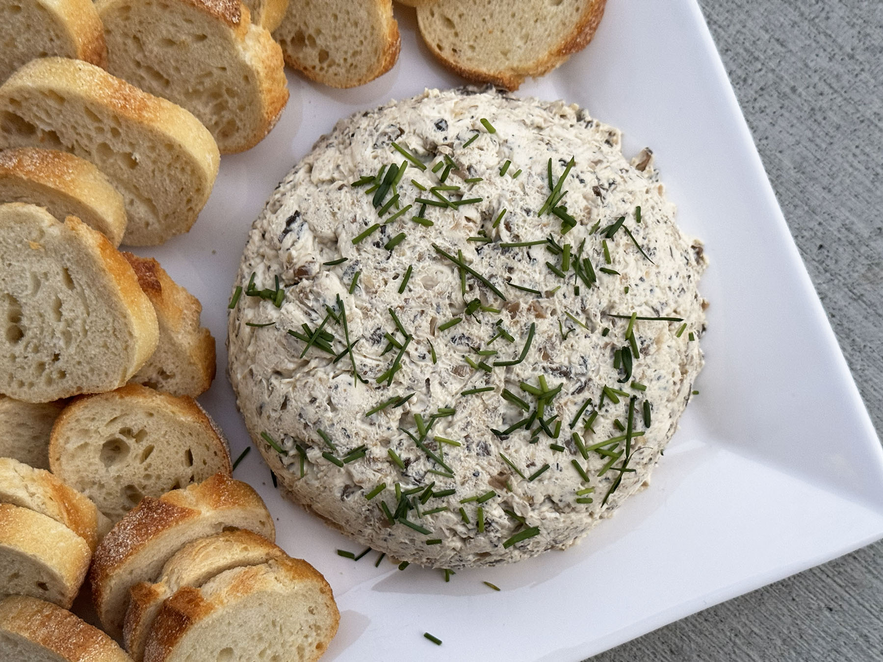 Morel Mushroom and Cheese Spread