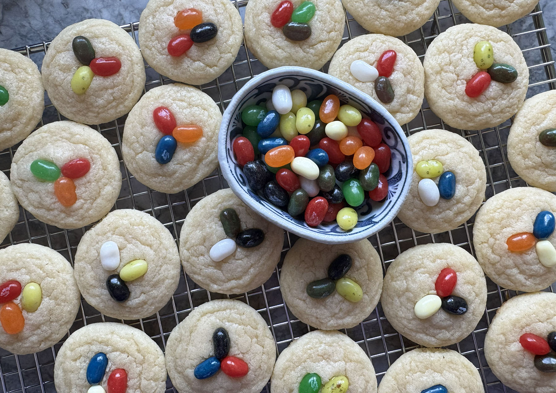 Jelly Bean Sugar Cookies