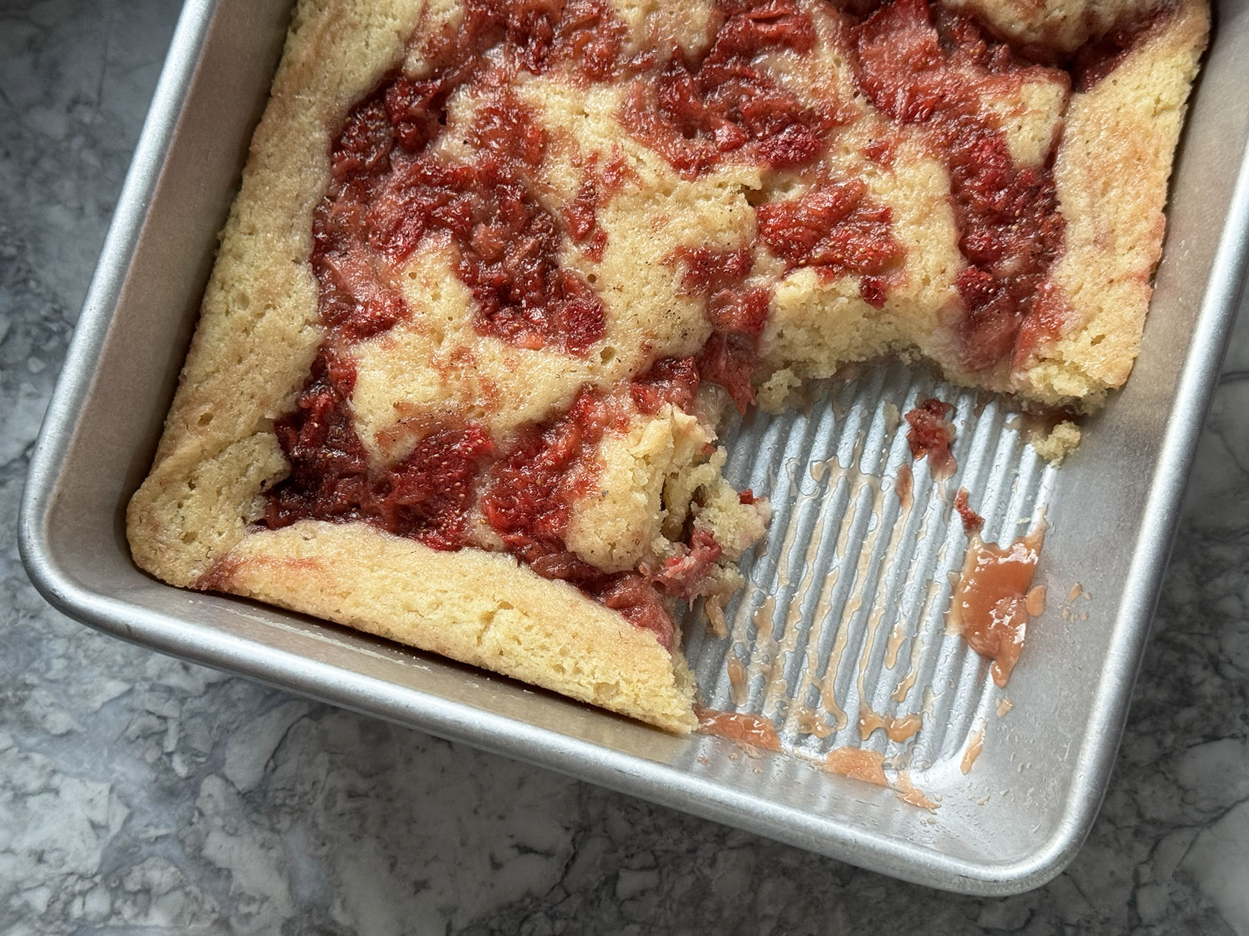 Strawberry Spoon Cake
